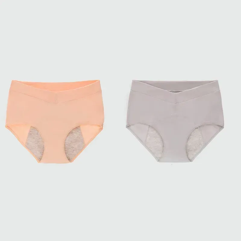 Plus Size V High Waist 100% Cotton Menstrual Panties
