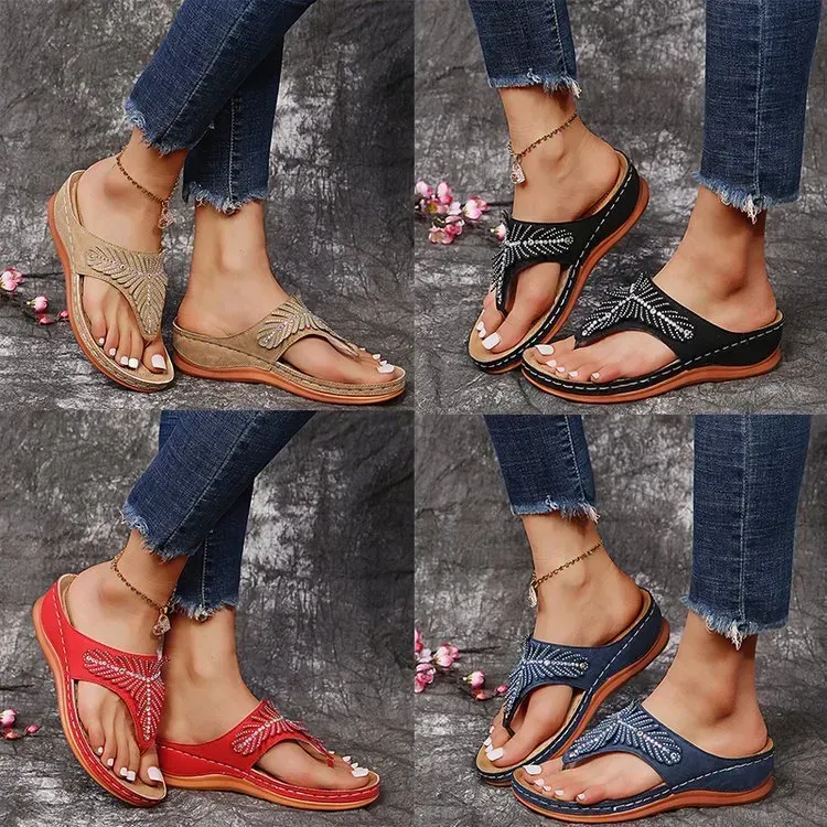 Classic Leather Orthopedic Flip-flop Sandals(⚡Clearance Sale)