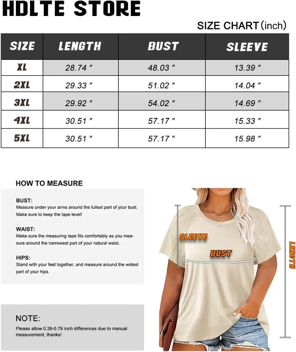 HDLTE Womens Plus Size Tops Floral Bell Sleeves Blouses Summer Crewneck Tunic Loose Casual T Shirts