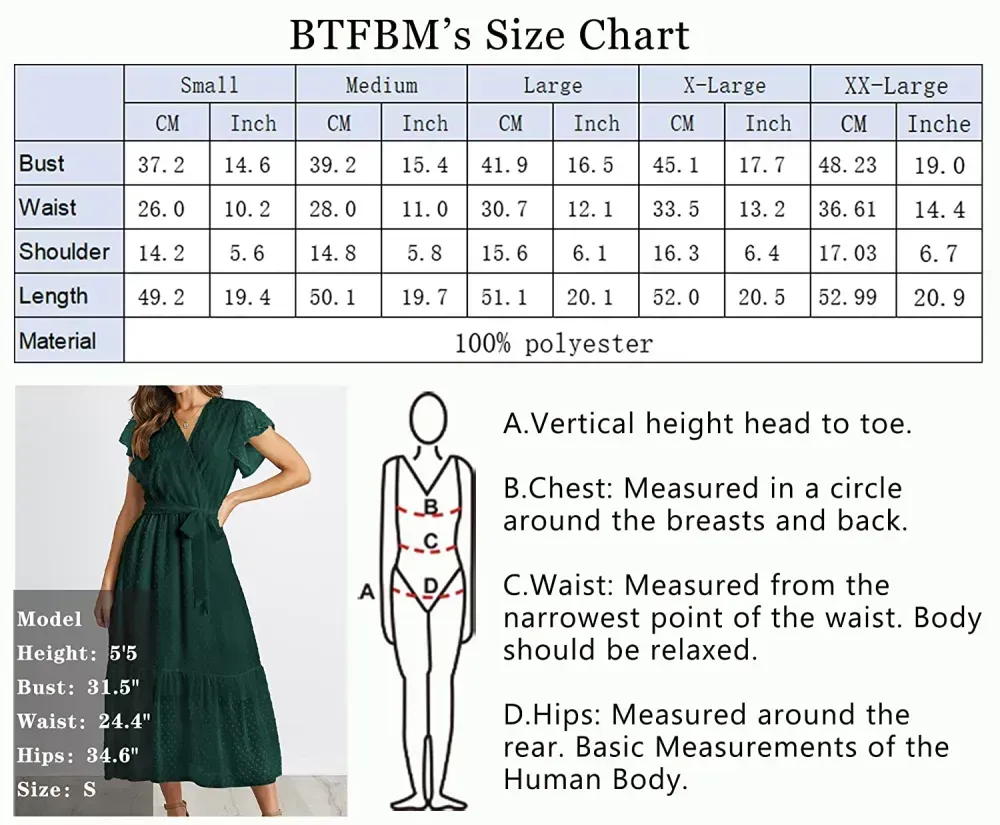 Women Summer Bohemian Floral Casual Wrap V Neck Ruffle Cap Sleeveless Belt A-Line Pleated Hem Swing Midi Sun Dress