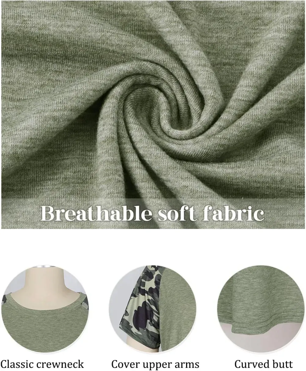 HDLTE Womens Plus Size Tops Floral Bell Sleeves Blouses Summer Crewneck Tunic Loose Casual T Shirts