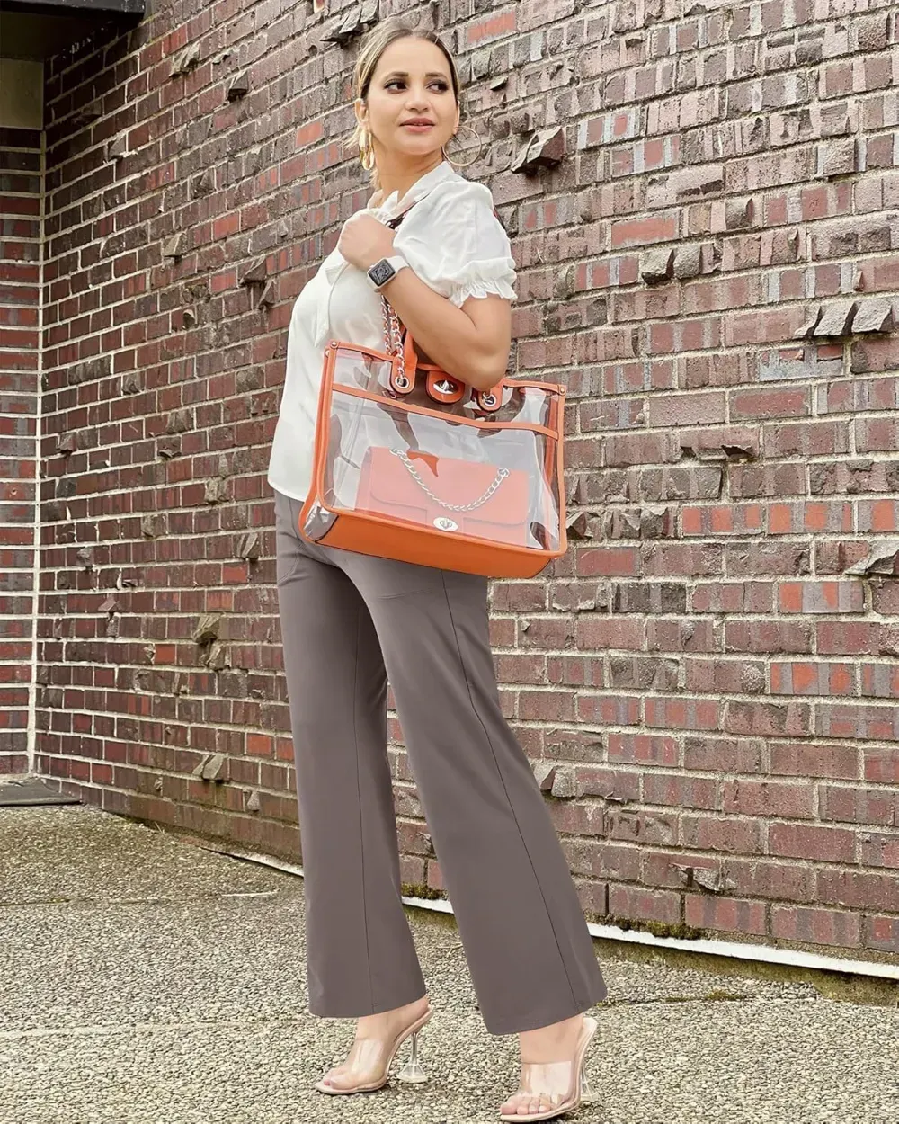 G4Free Wide Leg Pants for Women Loose Yoga Pants with Pockets Petite/Regular/Tall Stretch Casual Lounge Pants