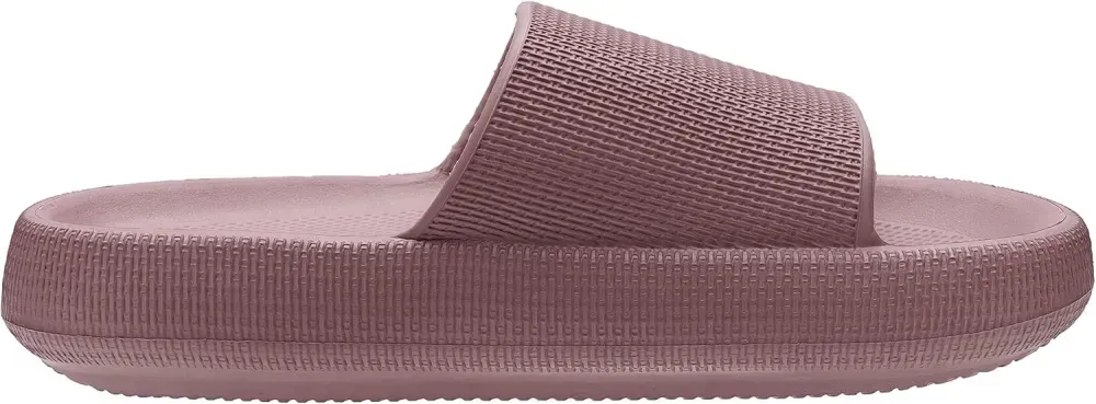 WHITIN Pillow Slippers for Women Non Slip | Cushioned Thick Sole Slides | Quick Drying Bathroom Sandals