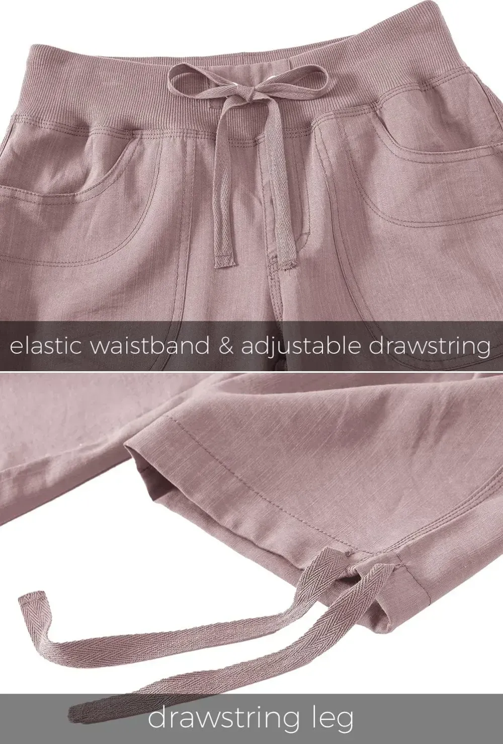 MoFiz Womens Capris with Pockets Loose Fit Casual Capri Pants Dressy Lightweight Ladies Baggy Cargo Pants for Hiking