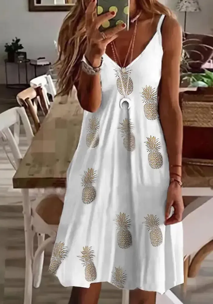 Rochester Sexy Loose Print Dress