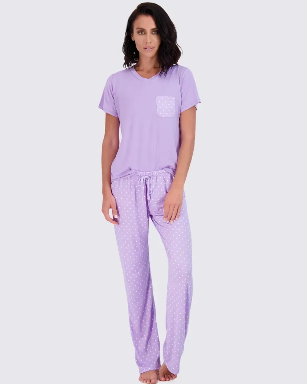2 Pack: Women's Pajama Set Super-Soft Short & Long Sleeve Top With Pants (Available In Plus Size)