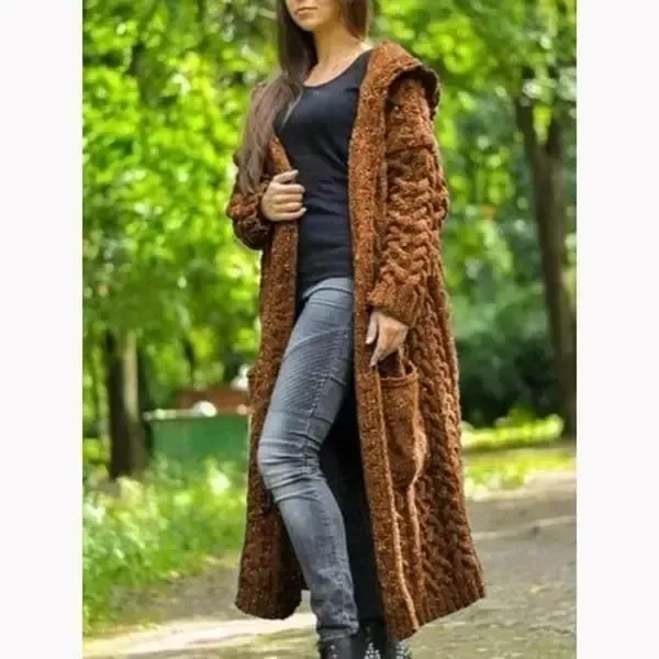 Casual Loose Stripped Hooded Coat��?Clearance Sale��