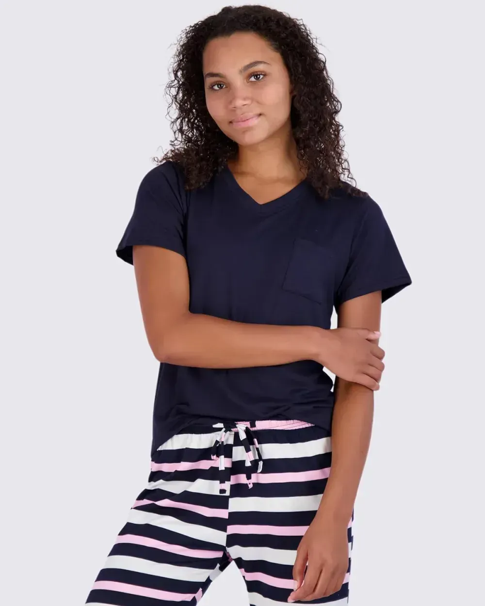 2 Pack: Women's Pajama Set Super-Soft Short & Long Sleeve Top With Pants (Available In Plus Size)