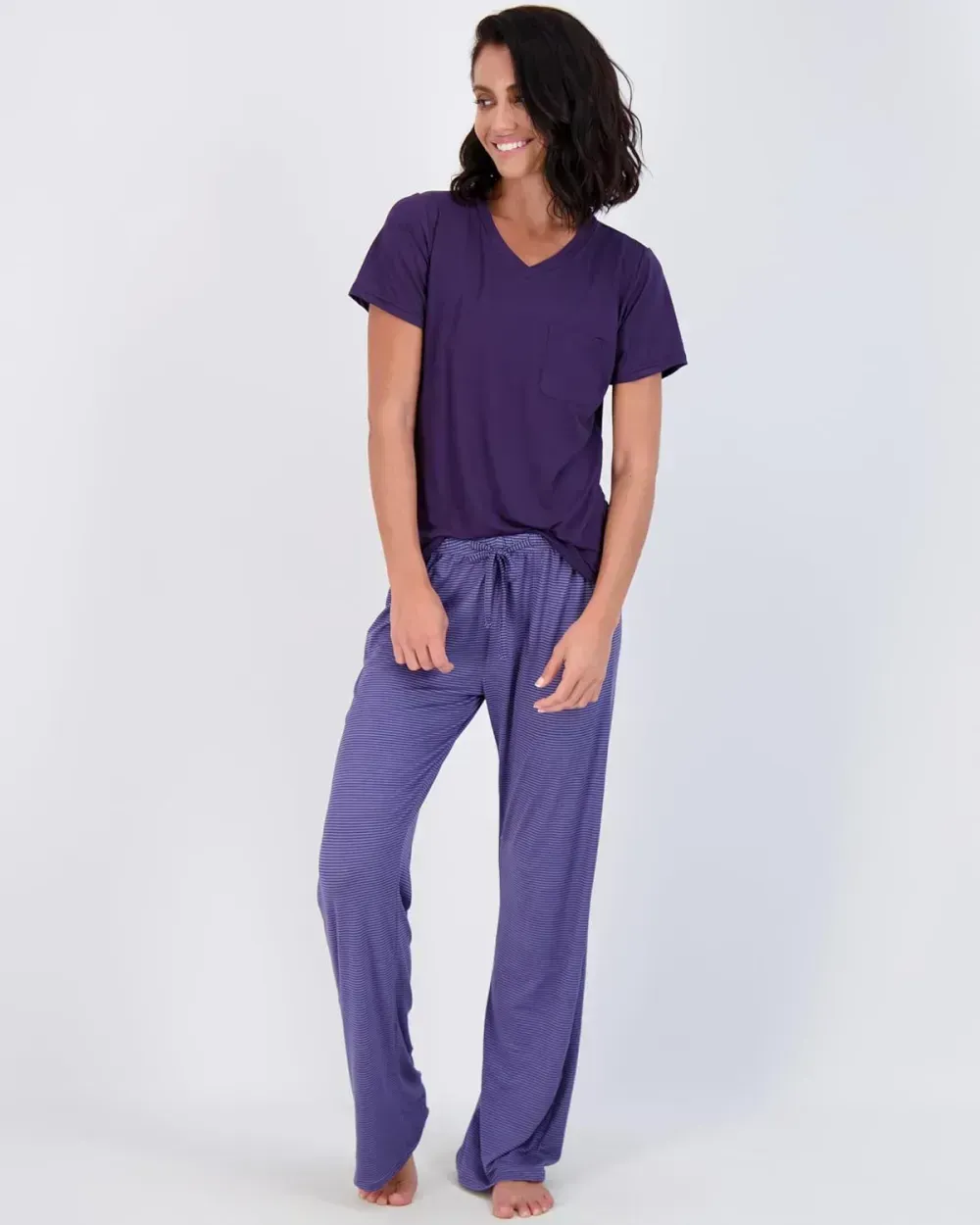 2 Pack: Women's Pajama Set Super-Soft Short & Long Sleeve Top With Pants (Available In Plus Size)
