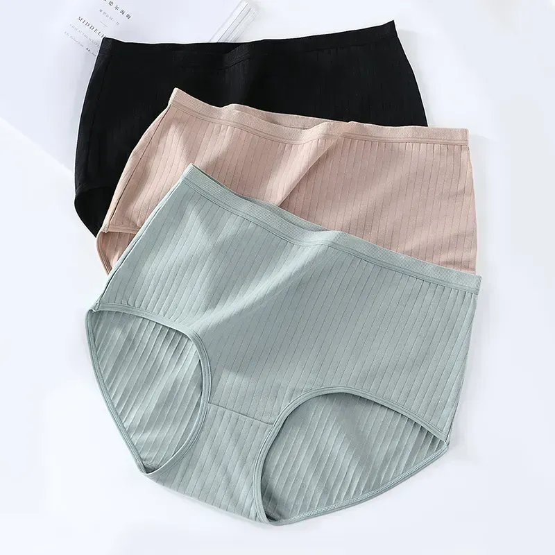 2023 Plus Size High Waist Leak Proof Cotton Panties