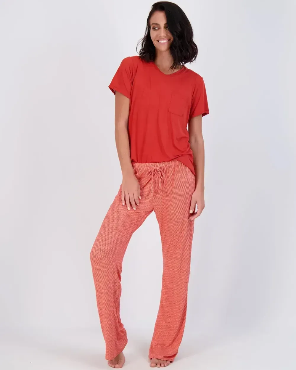 2 Pack: Women's Pajama Set Super-Soft Short & Long Sleeve Top With Pants (Available In Plus Size)