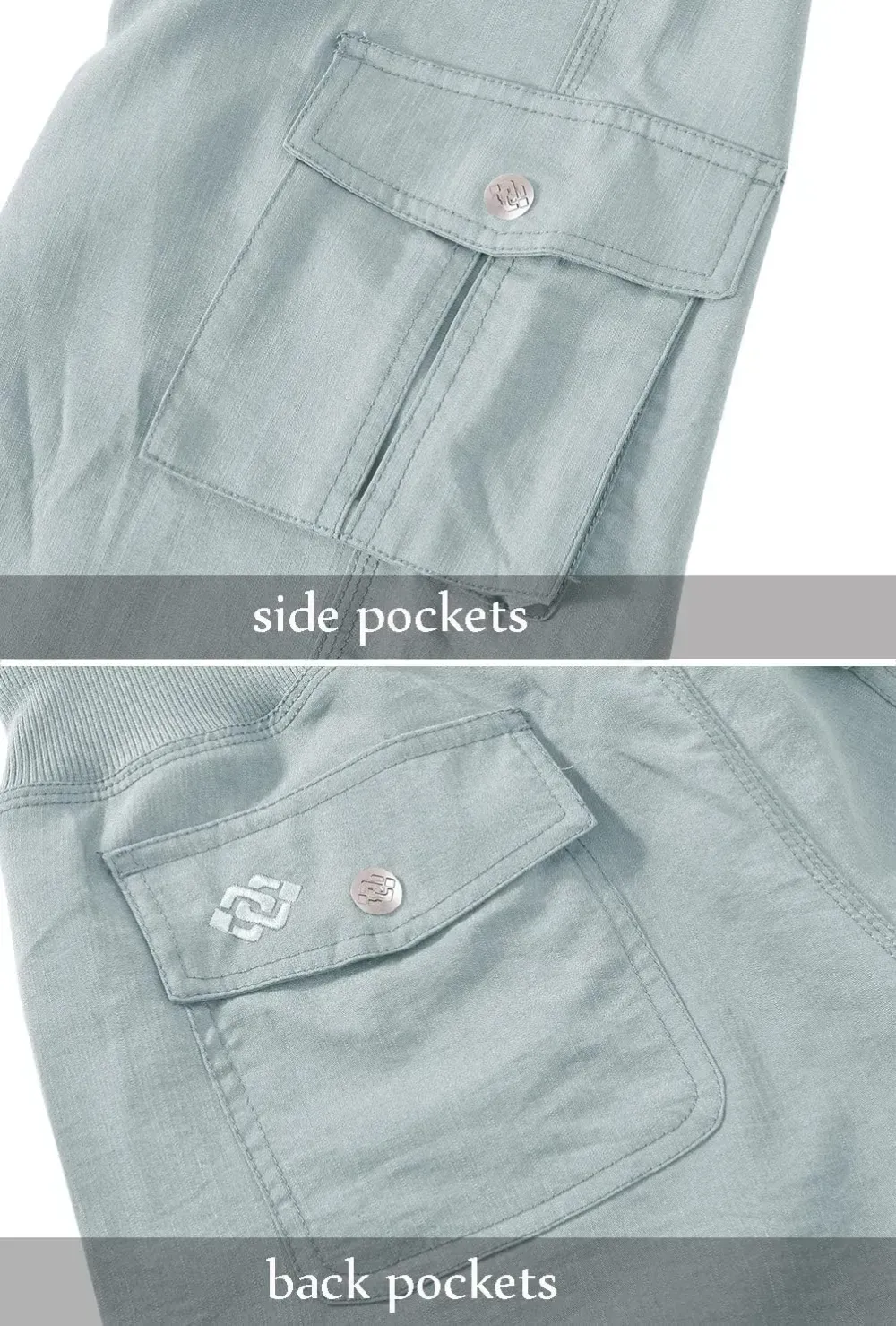 MoFiz Womens Capris with Pockets Loose Fit Casual Capri Pants Dressy Lightweight Ladies Baggy Cargo Pants for Hiking