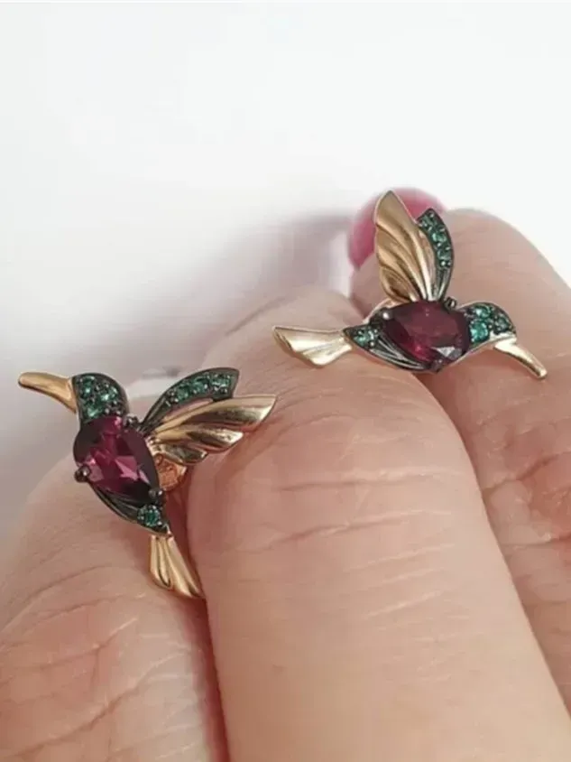 Bejeweled Bird Earrings(⚡Clearance Sale)