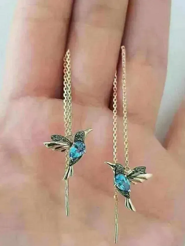 Bejeweled Bird Earrings(⚡Clearance Sale)