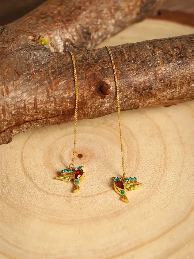 Bejeweled Bird Earrings(⚡Clearance Sale)