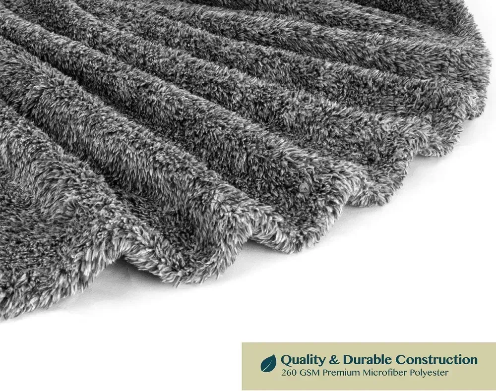 Premium Womens Plush Soft Robe Fluffy, Warm, Fleece Sherpa Shaggy Bathrobe