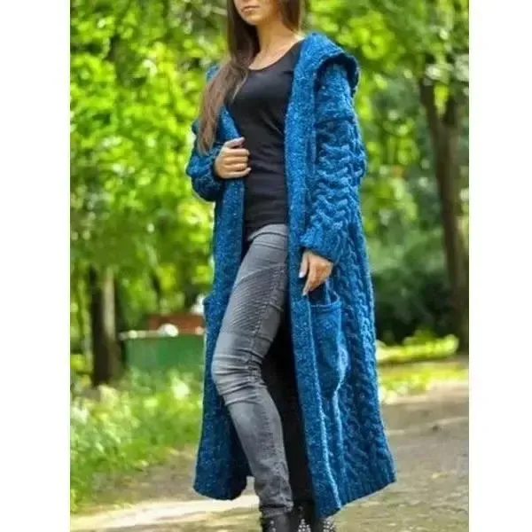 Casual Loose Stripped Hooded Coat��?Clearance Sale��