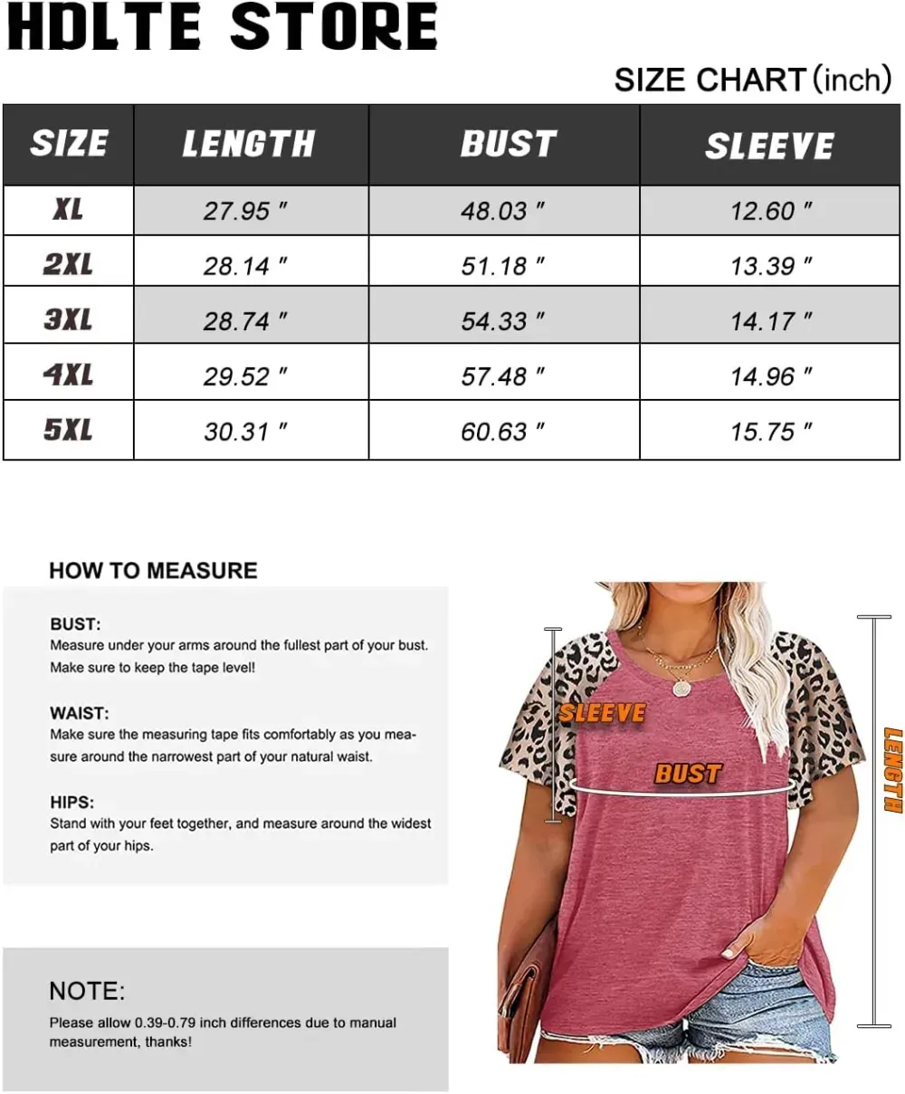 HDLTE Womens Plus Size Tops Floral Bell Sleeves Blouses Summer Crewneck Tunic Loose Casual T Shirts