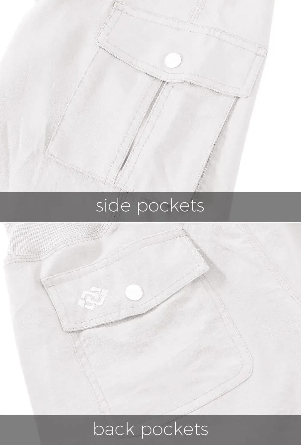 MoFiz Womens Capris with Pockets Loose Fit Casual Capri Pants Dressy Lightweight Ladies Baggy Cargo Pants for Hiking