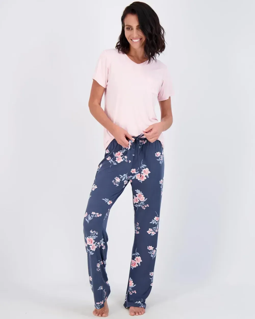 2 Pack: Women's Pajama Set Super-Soft Short & Long Sleeve Top With Pants (Available In Plus Size)
