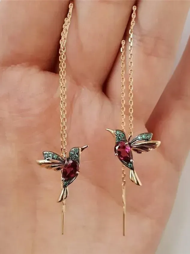 Bejeweled Bird Earrings(⚡Clearance Sale)