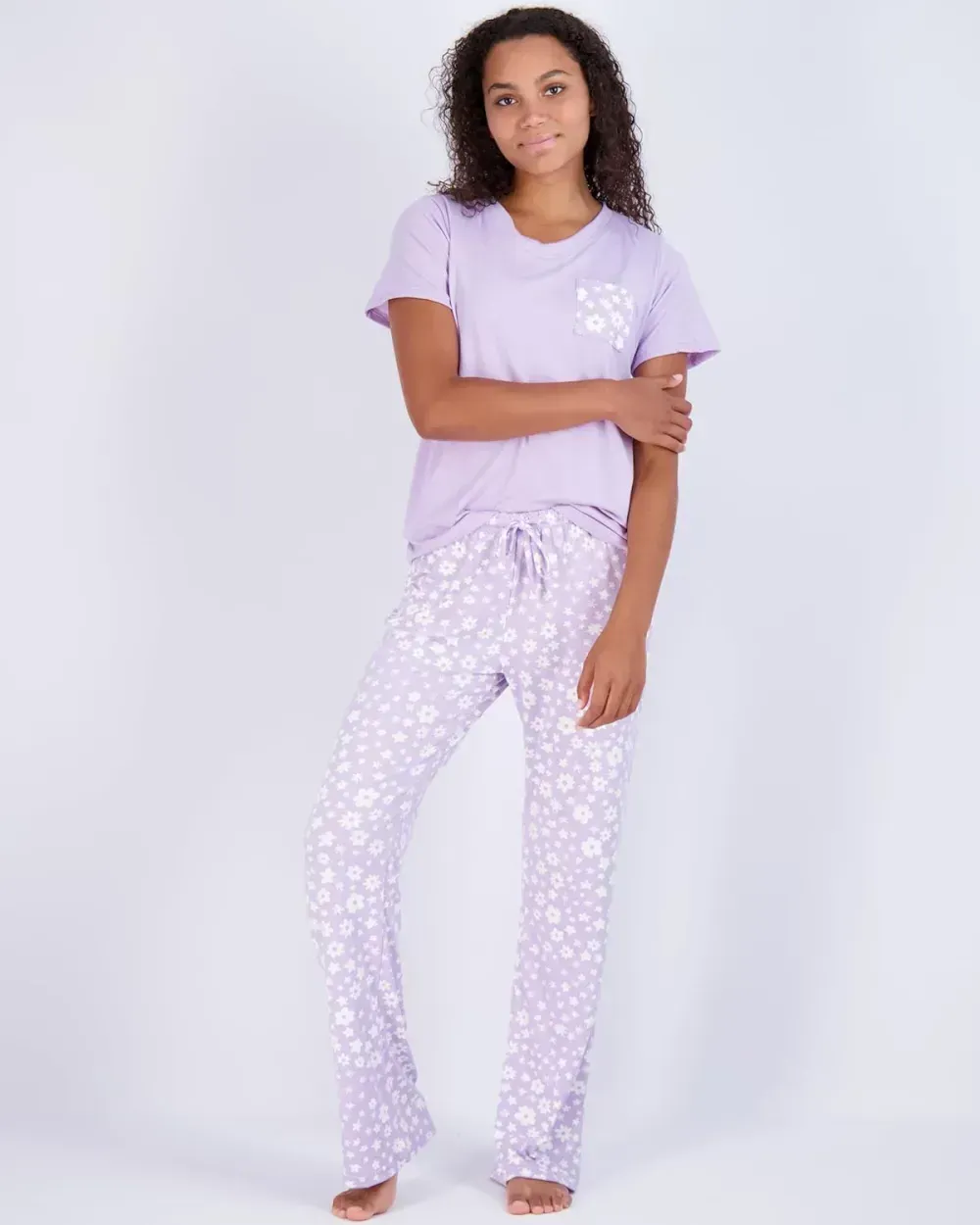2 Pack: Women's Pajama Set Super-Soft Short & Long Sleeve Top With Pants (Available In Plus Size)