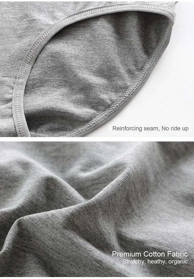 Womens Underwear,Cotton Mid Waist No Muffin Top Full Coverage Brief Ladies Panties Lingerie Undergarments for Women Multipack