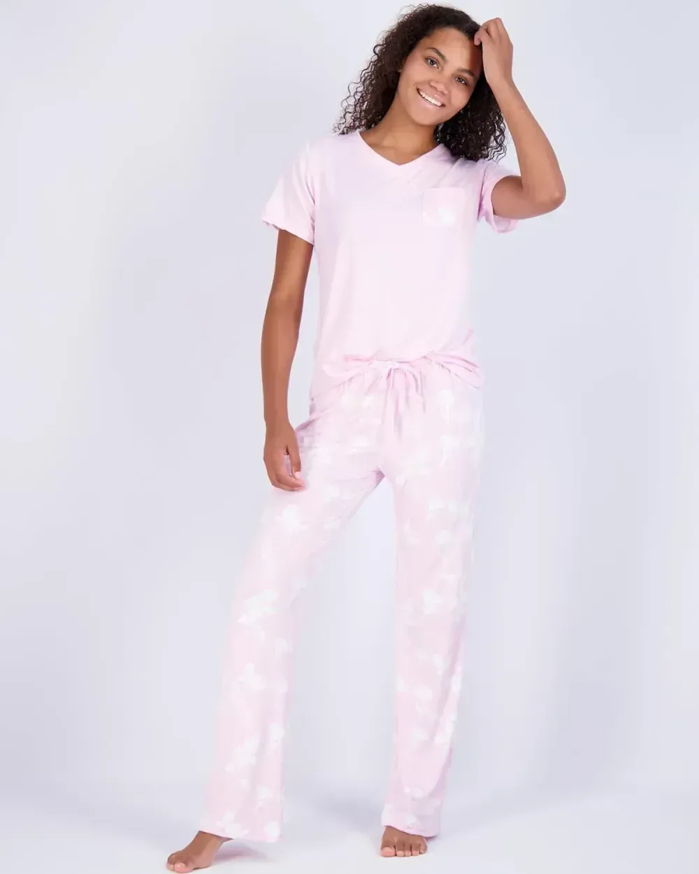 2 Pack: Women's Pajama Set Super-Soft Short & Long Sleeve Top With Pants (Available In Plus Size)