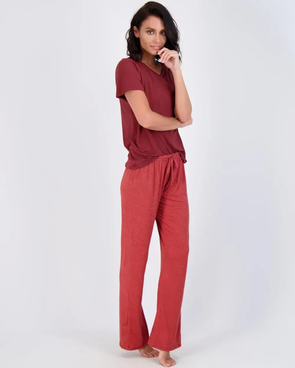 2 Pack: Women's Pajama Set Super-Soft Short & Long Sleeve Top With Pants (Available In Plus Size)