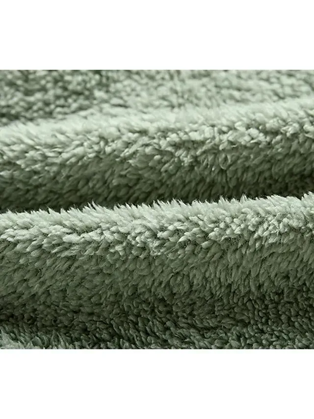 Women's Zip Hoodie Sweatshirt Fleece Jacket Pullover Sherpa Fleece Teddy Zipper Green Blue Purple Plain Round Neck Long Sleeve S M L XL 2XL 3XL / Winter / Fleece lined