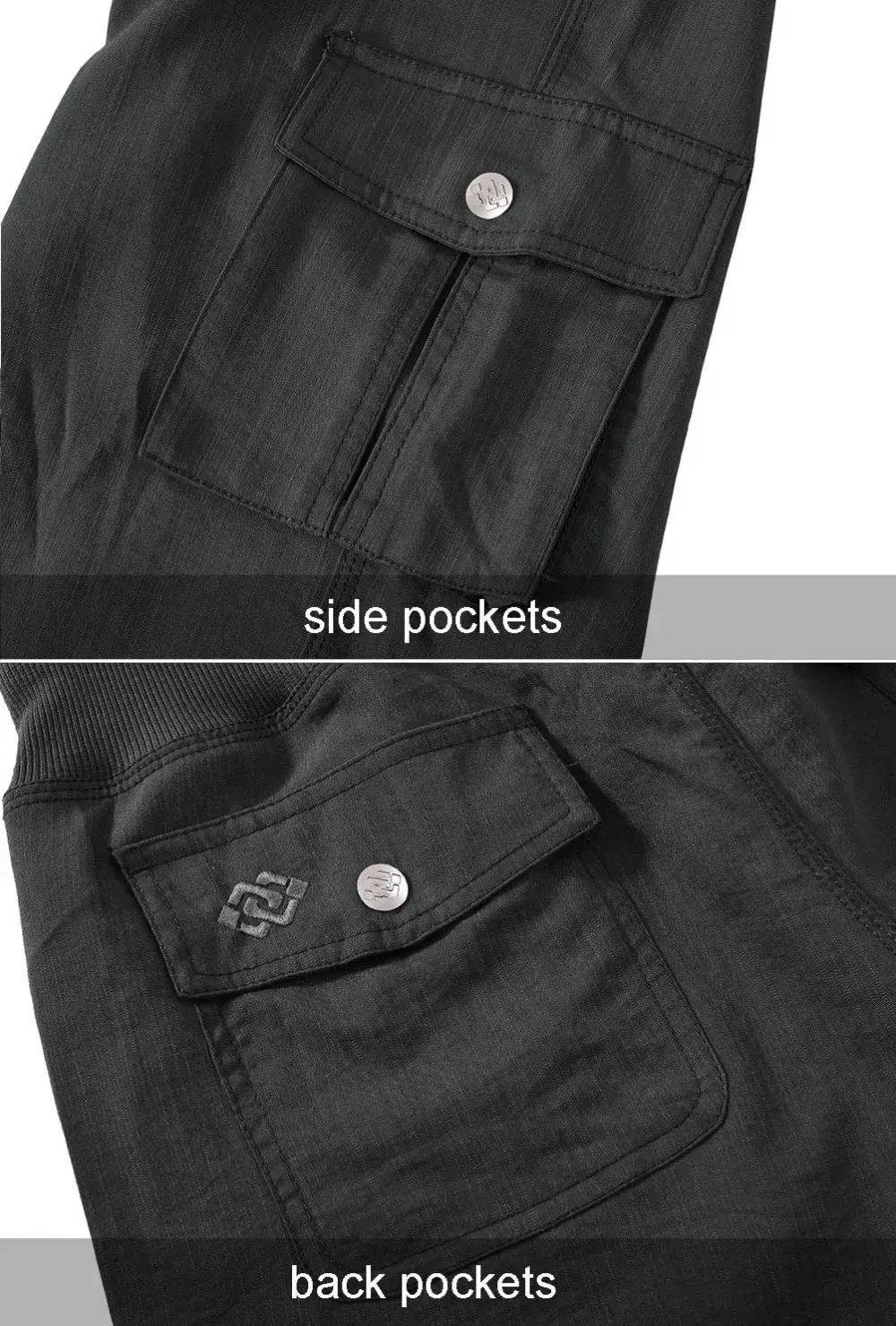 MoFiz Womens Capris with Pockets Loose Fit Casual Capri Pants Dressy Lightweight Ladies Baggy Cargo Pants for Hiking